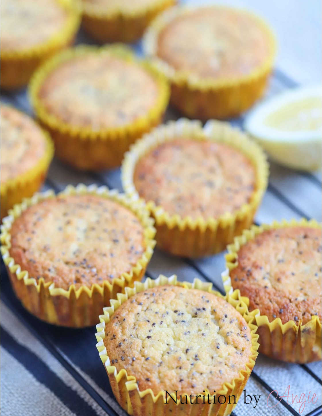 Zesty, Coconut and Chia Seed Muffins