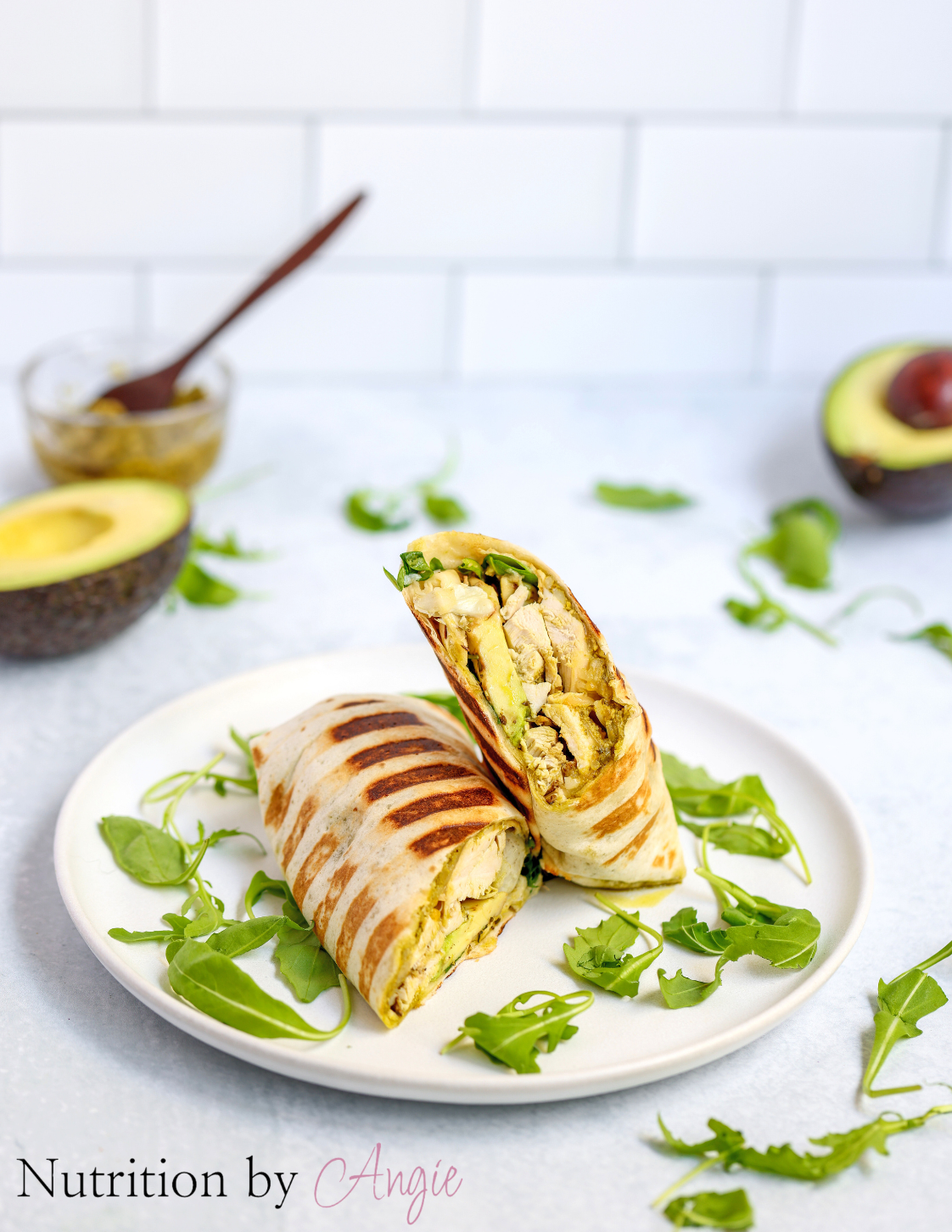 Pesto Chicken Wraps