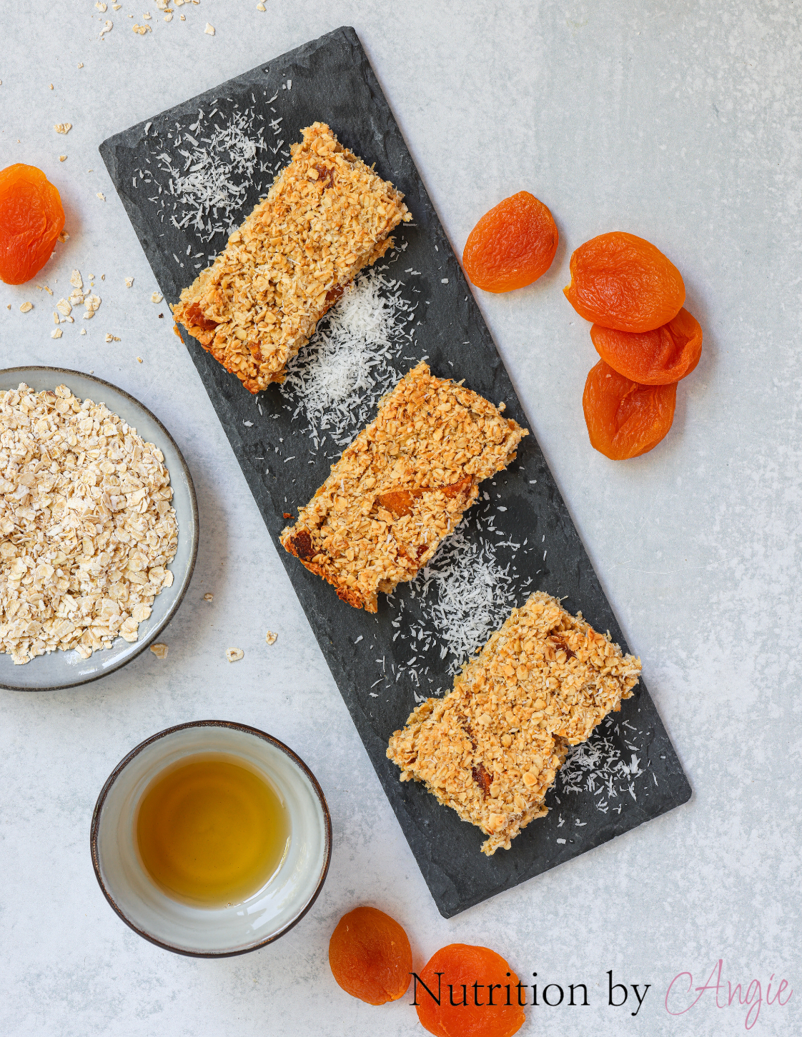 Apricot and Coconut Energy Bars