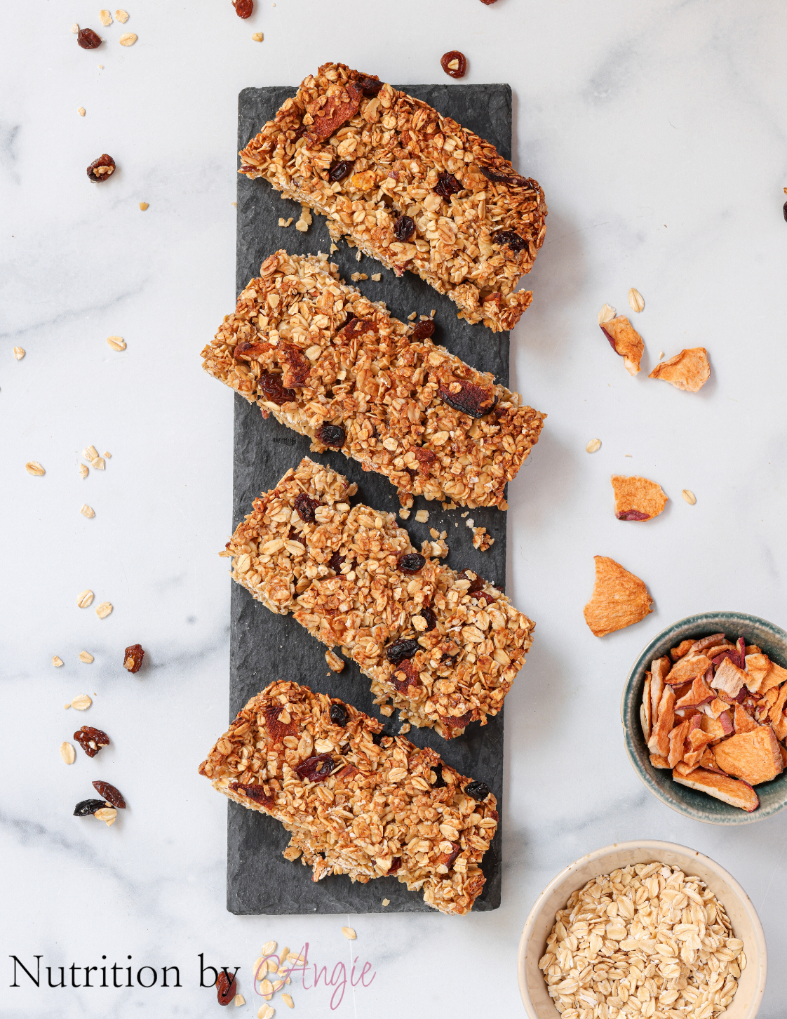 Apple Raisin and Cinnamon Oat Bars
