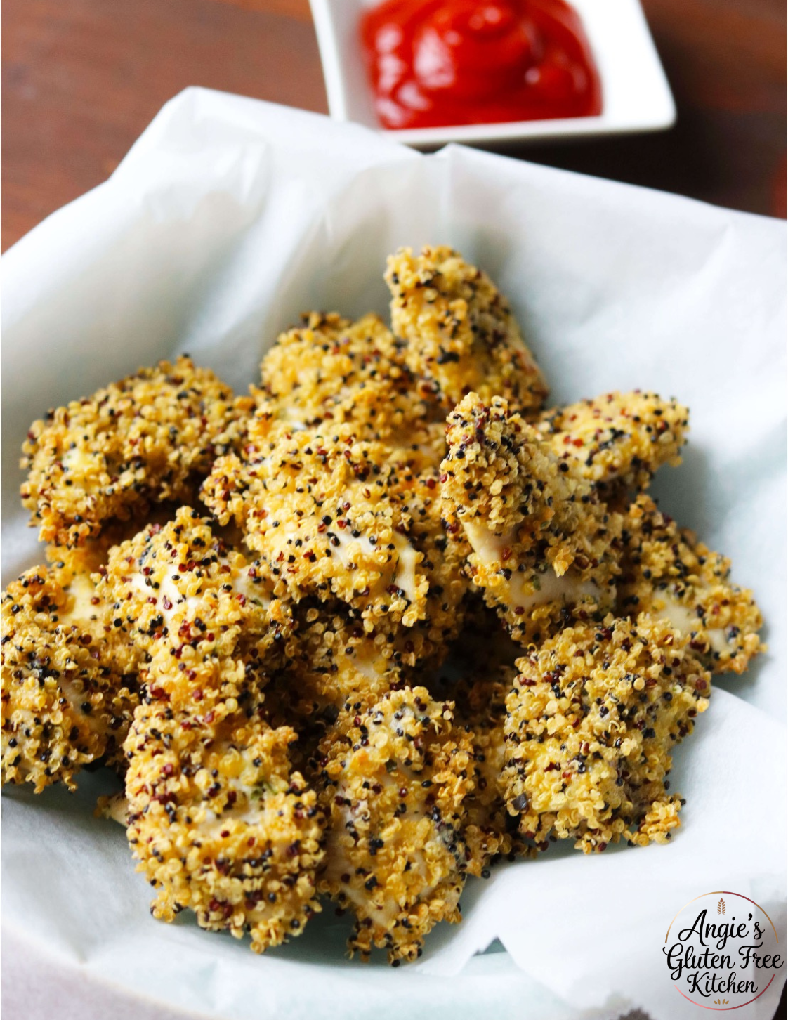 Baked Quinoa Chicken Nuggets