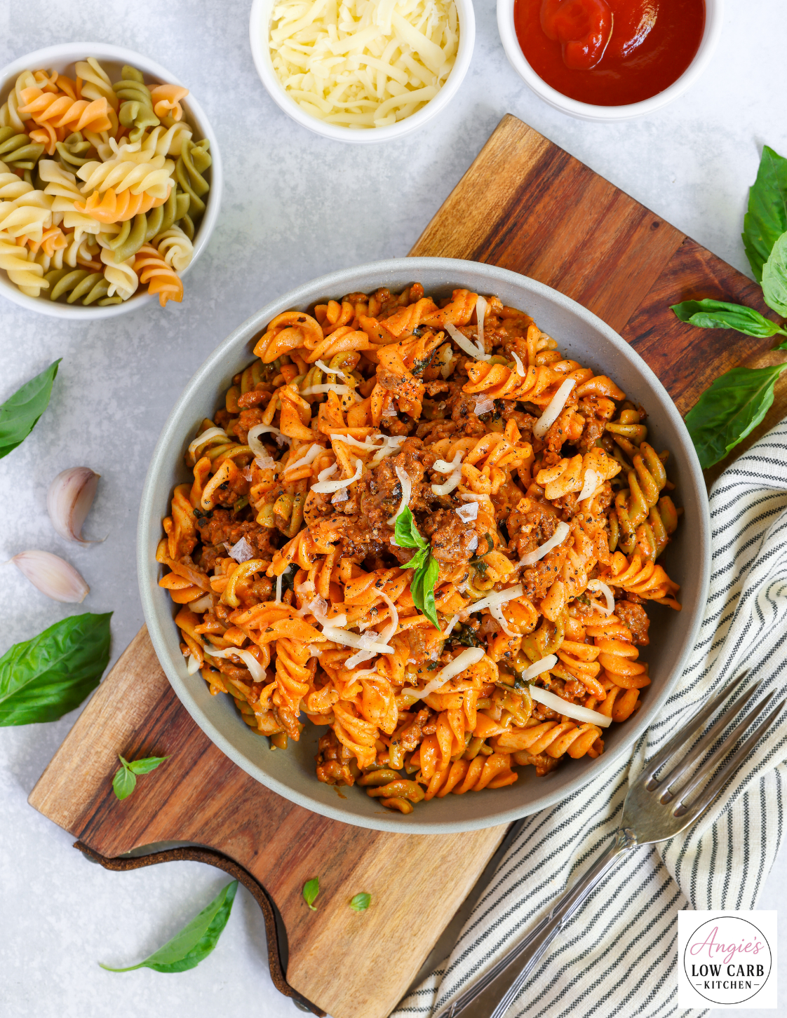 Garlic and Beef Pasta