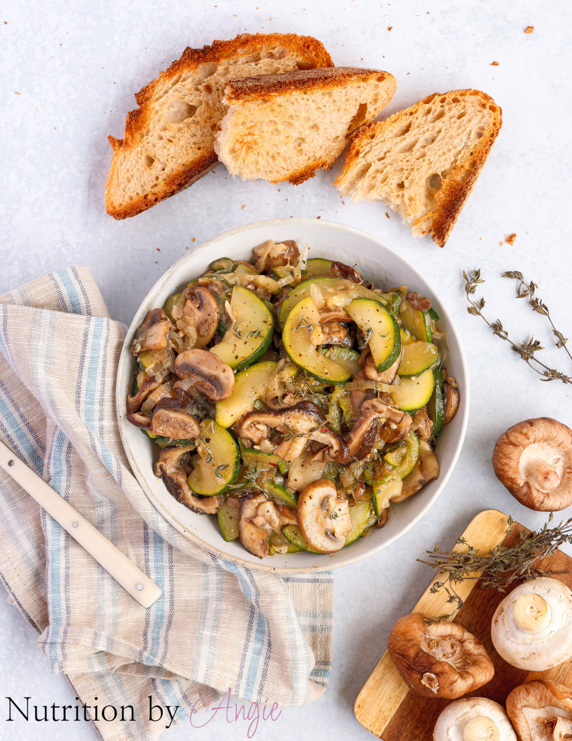 Balsamic Glazed Mushroom and Zucchini