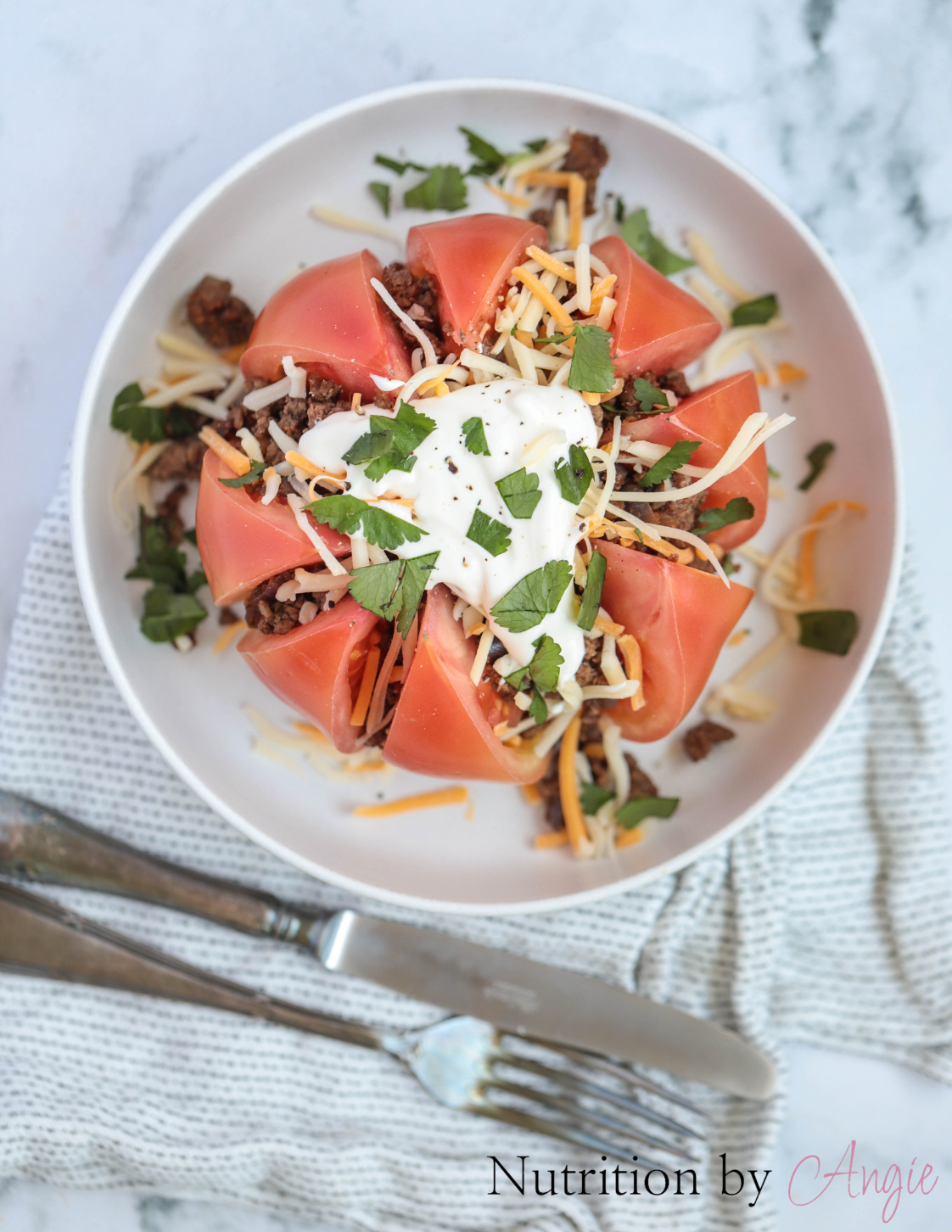 Taco-Stuffed Tomato Bites