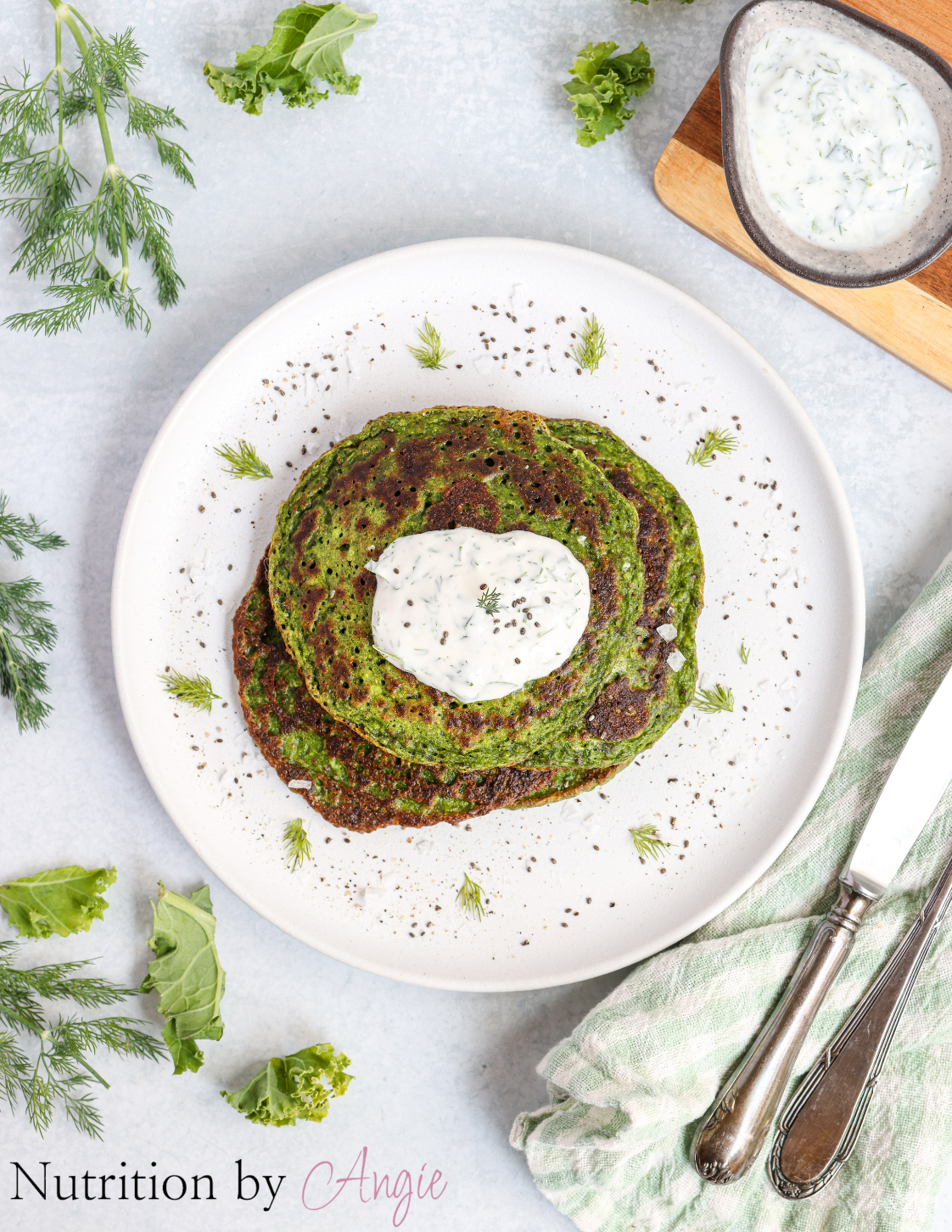 Savoury Green Pancakes