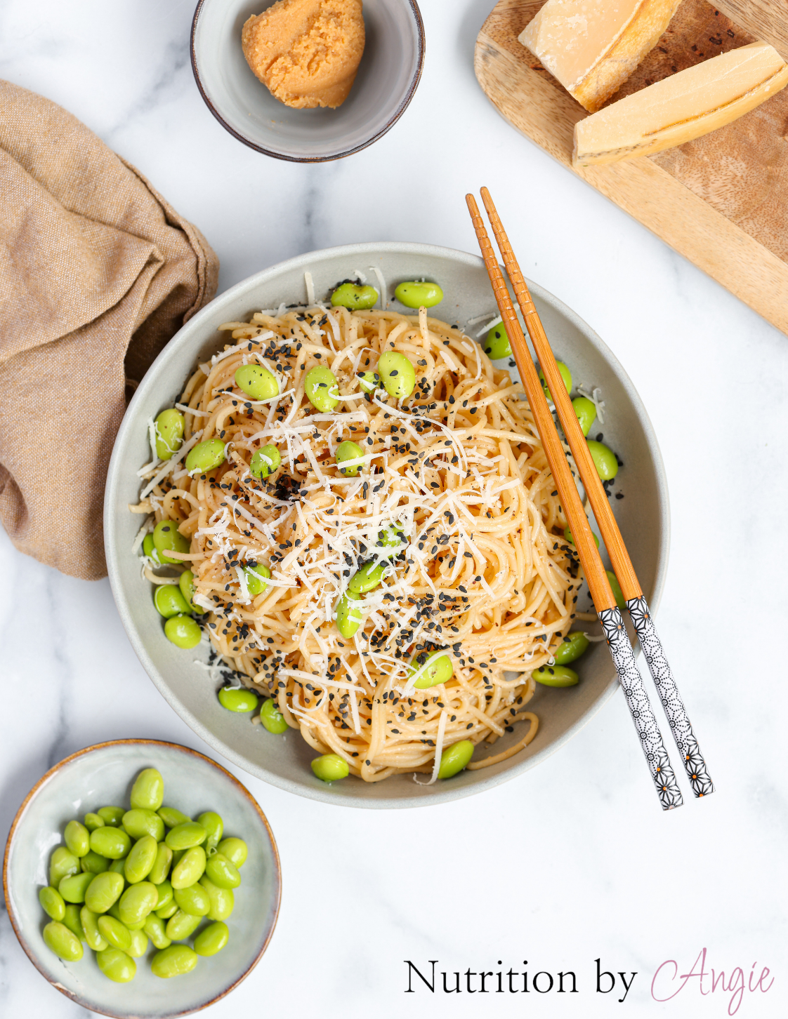 Miso Edamame Pasta