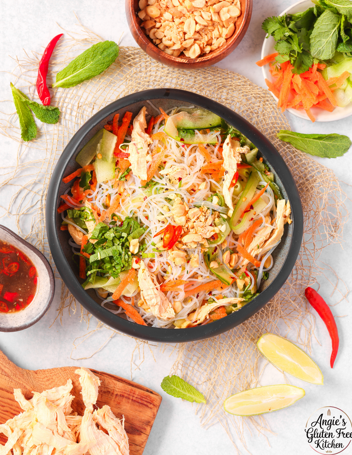 Vietnamese Chicken Noodle Salad