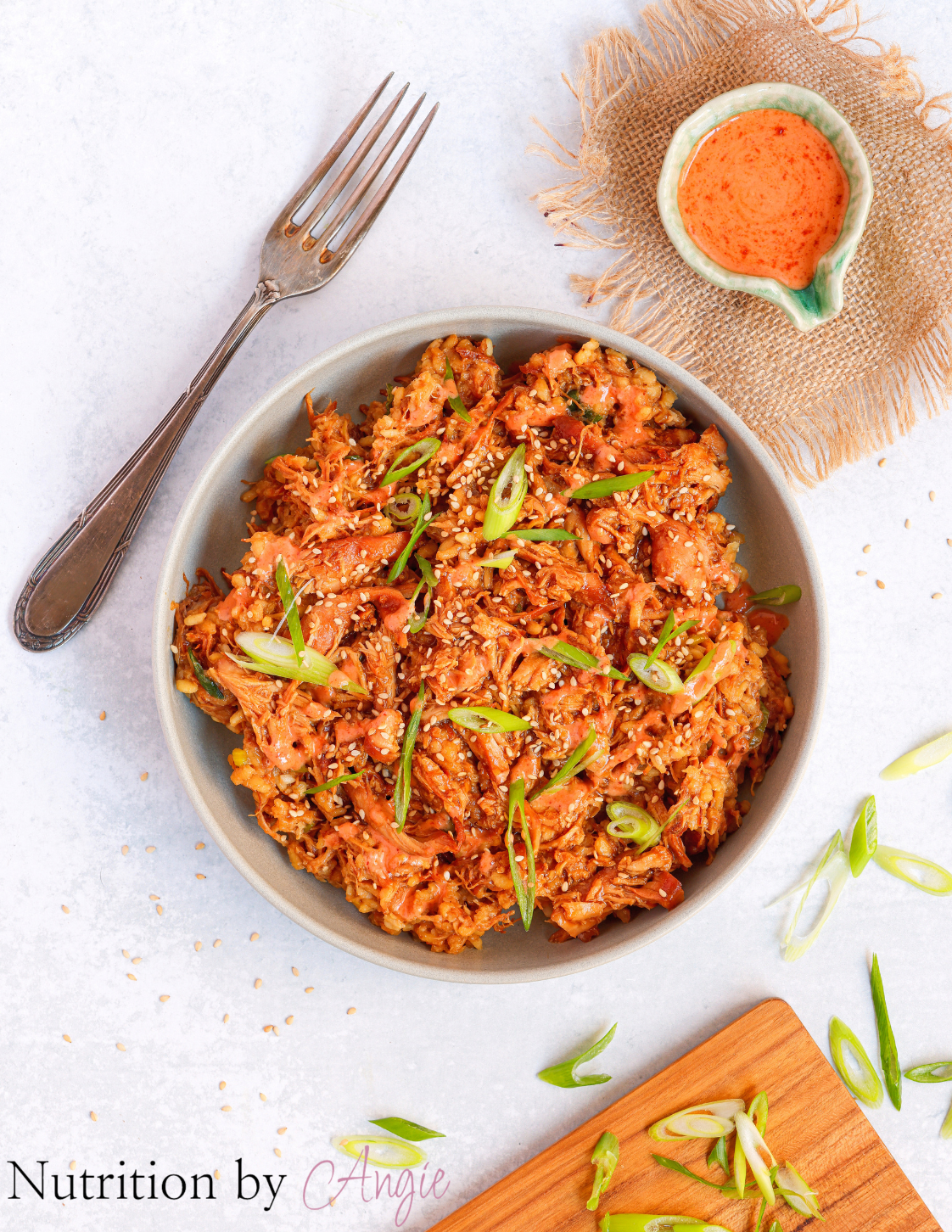 Slow Cooker Honey Teriyaki Chicken and Low-Carb Rice