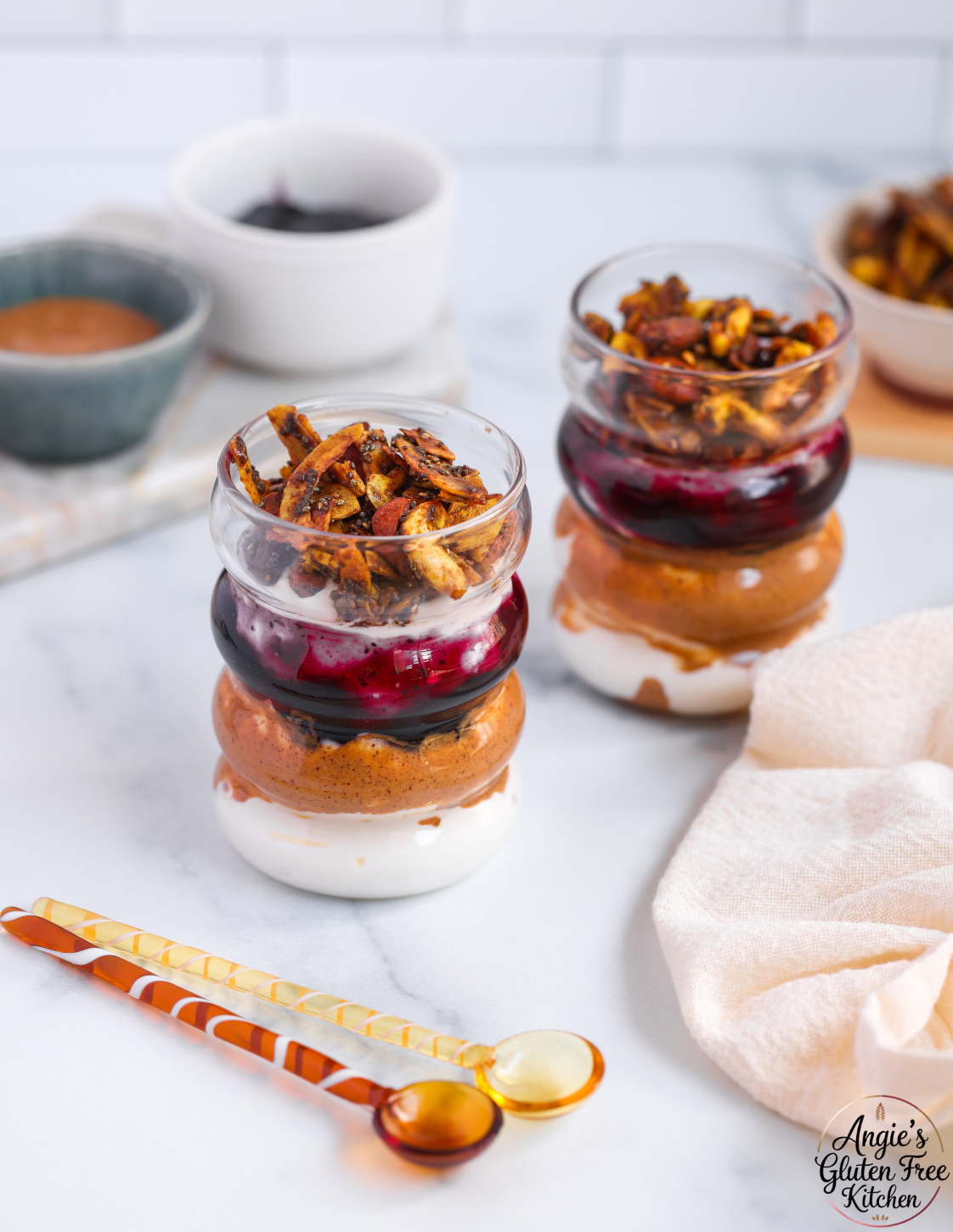 Peanut Butter Jam Breakfast Parfait