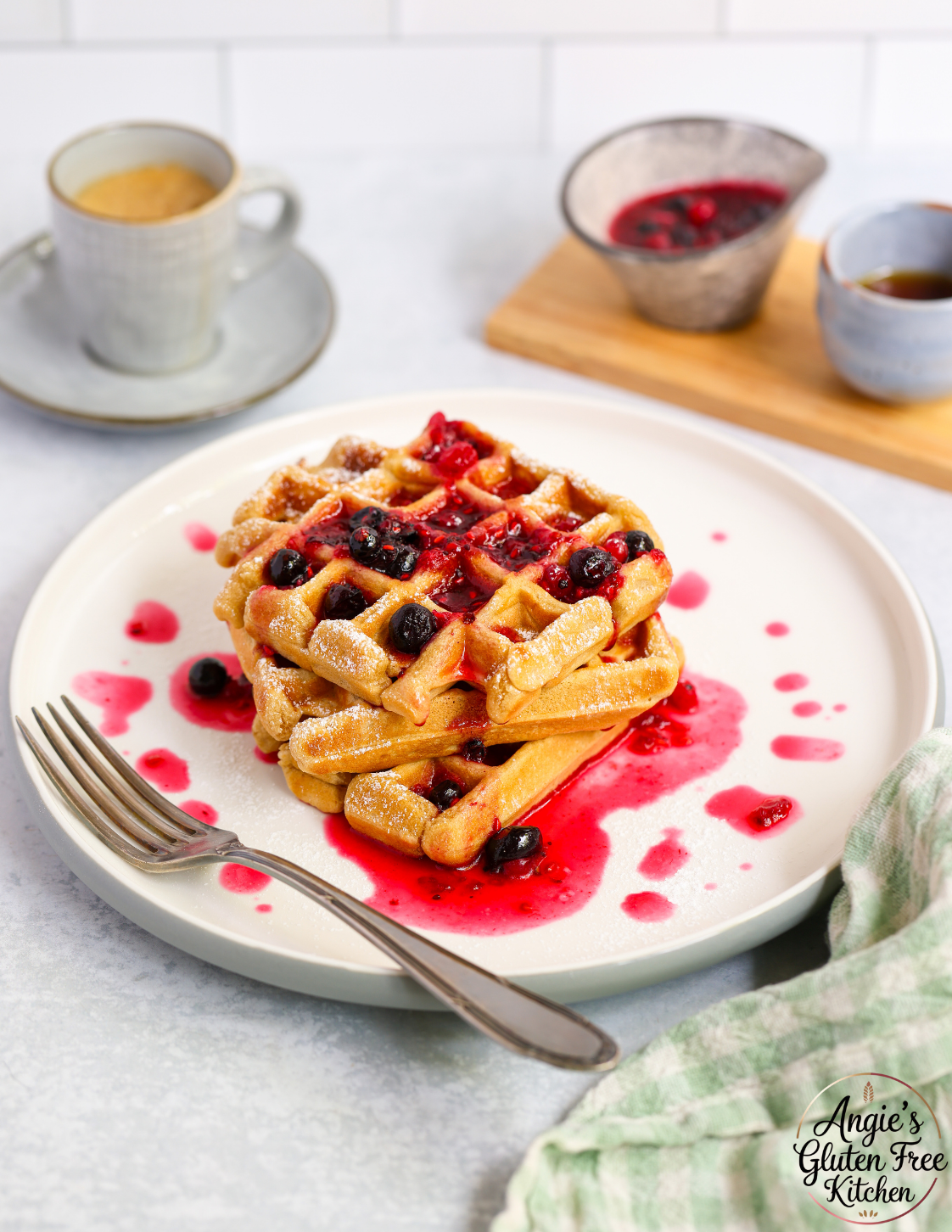Fluffy Vegan Waffles