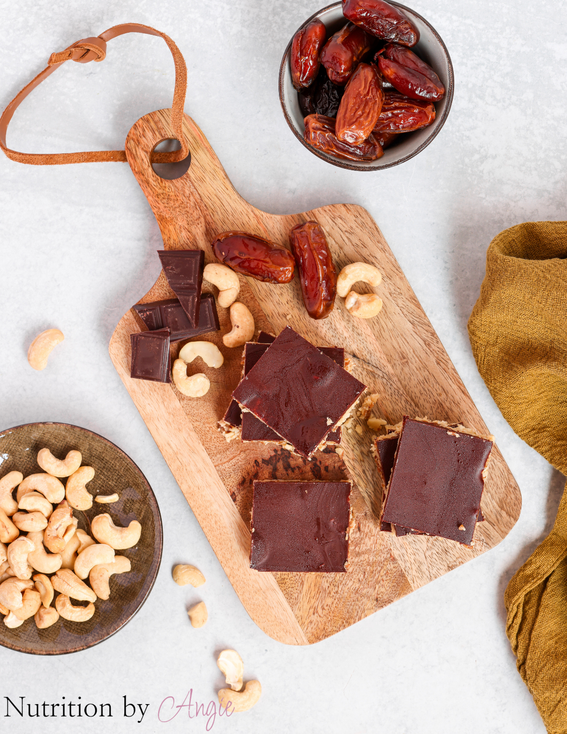 No Bake Tahini Cashew Bars