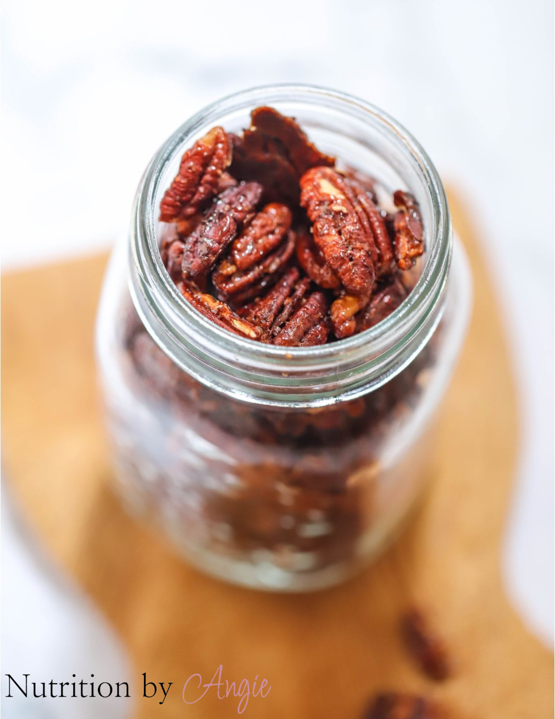 Keto Maple Cinnamon Roasted Pecans