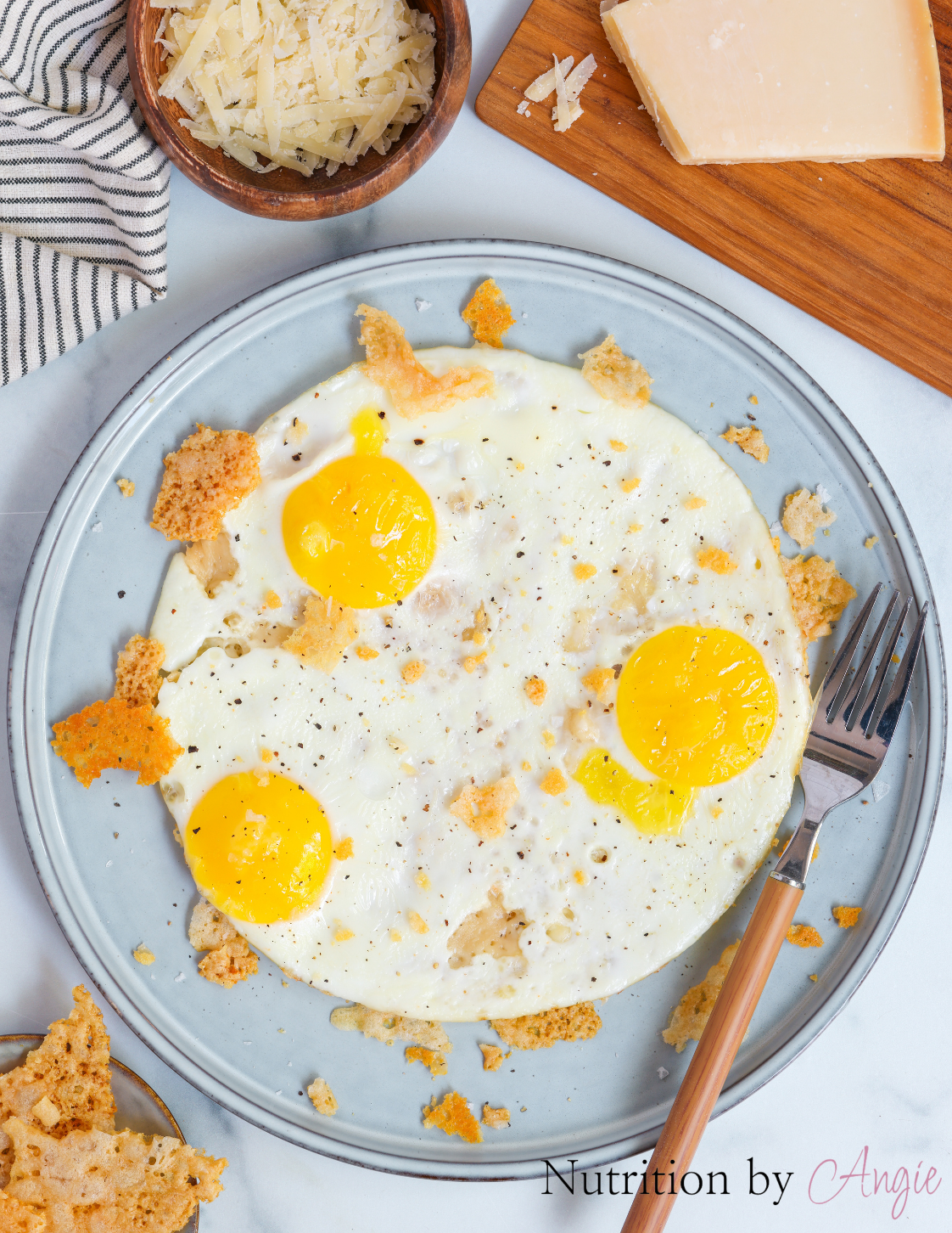 Crispy Parmesan Eggs