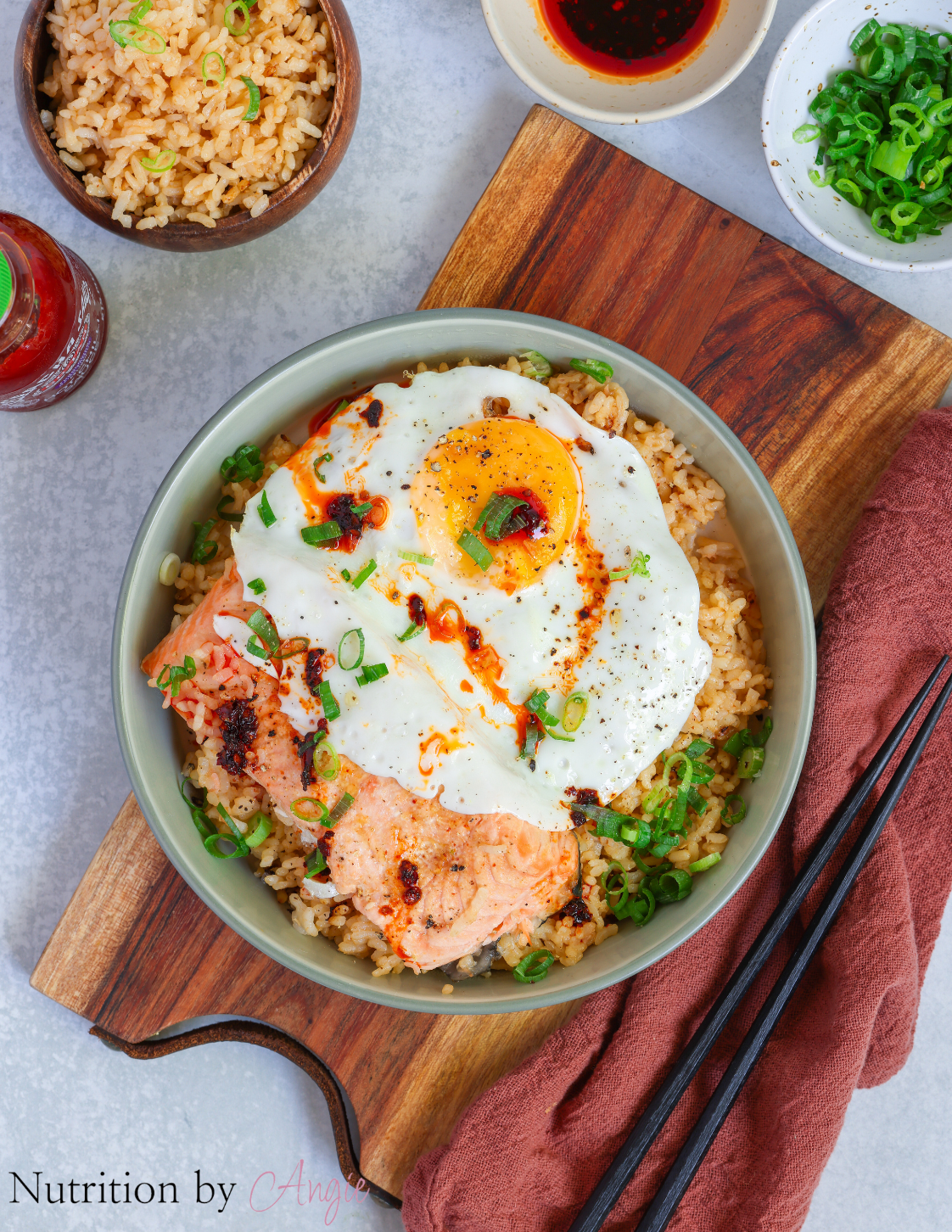 One Pot Rice and Salmon
