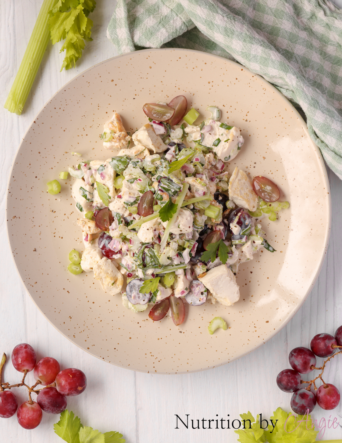 Vegan Chicken and Grape Salad