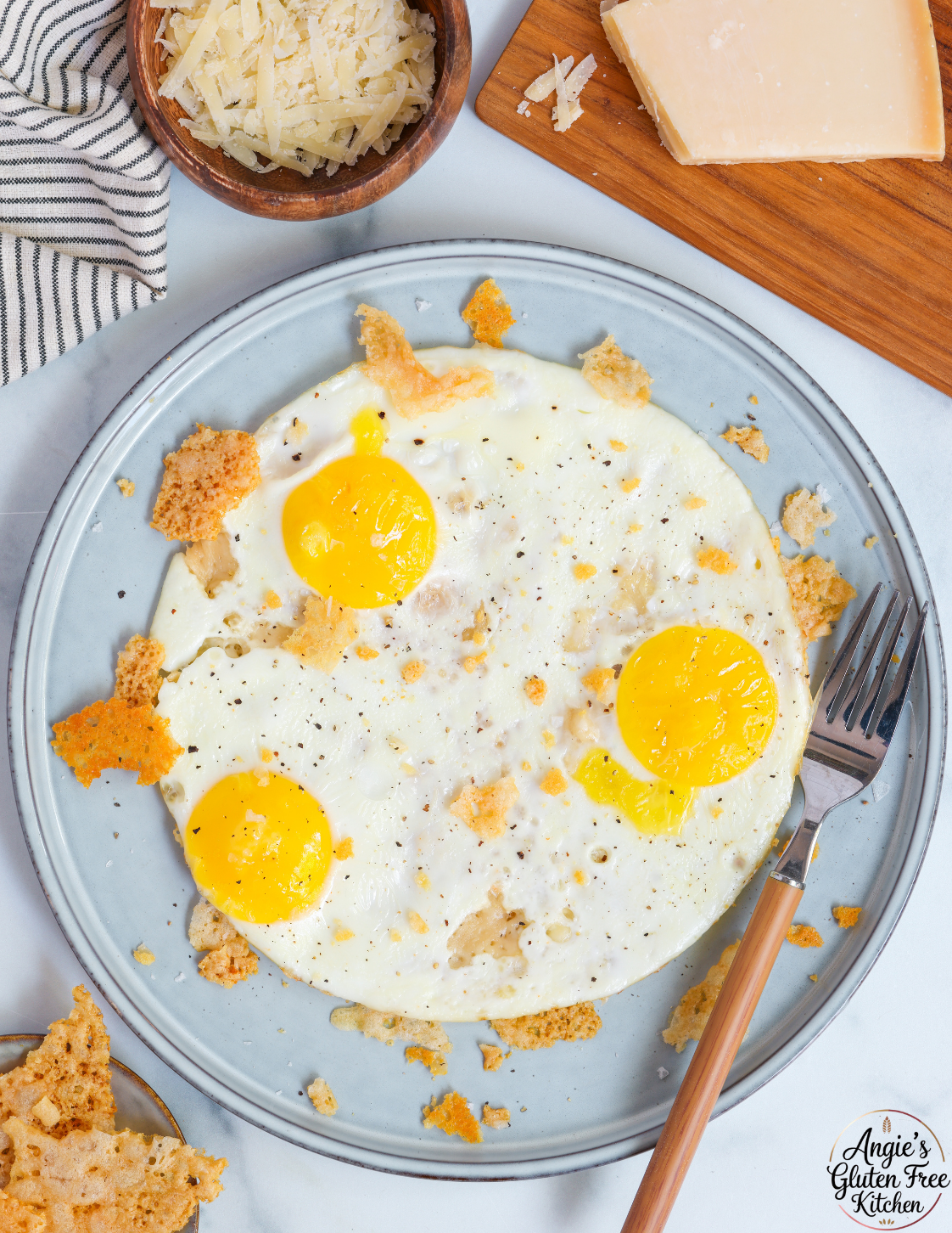 Crispy Parmesan Eggs