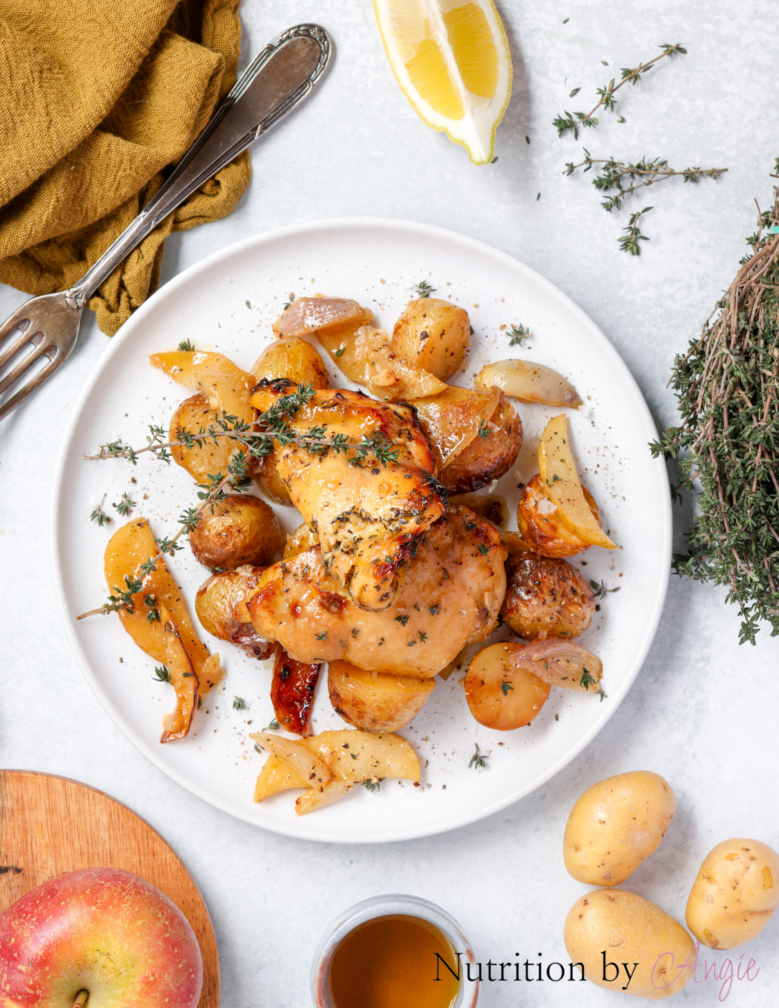 Honey Apple Roasted Chicken