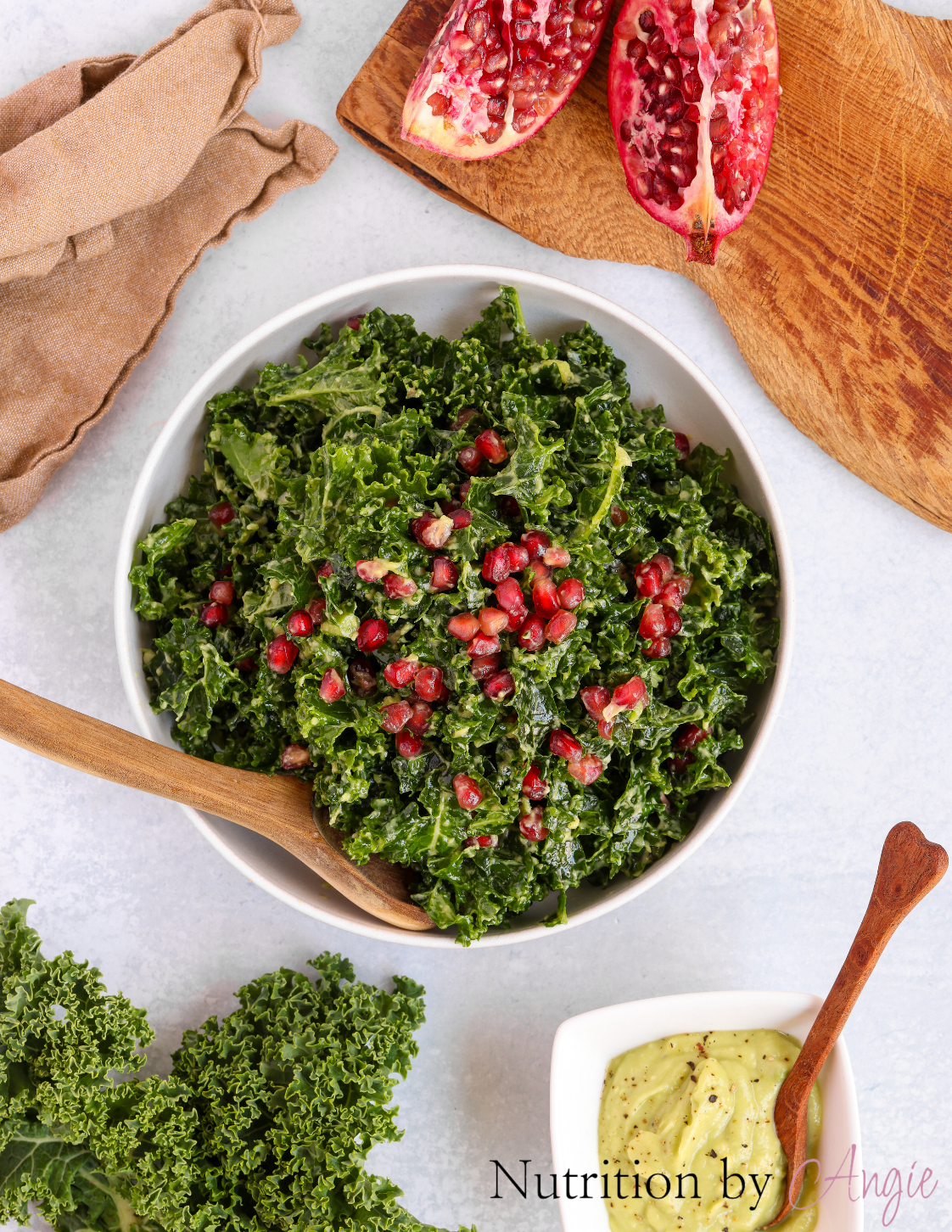 Kale Salad with Avocado Dressing