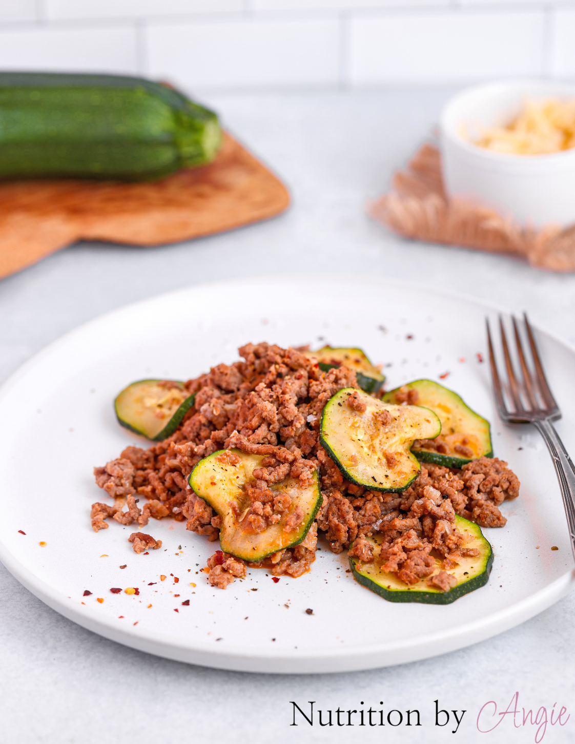 Zucchini and Ground Beef Stir Fry