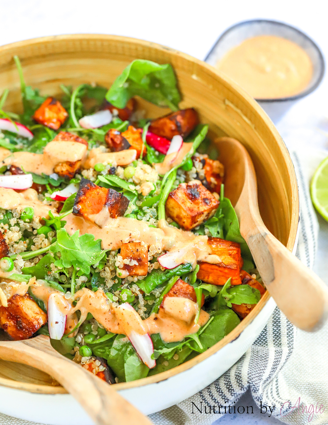 Nutty Tofu Sweet Potato Bowl