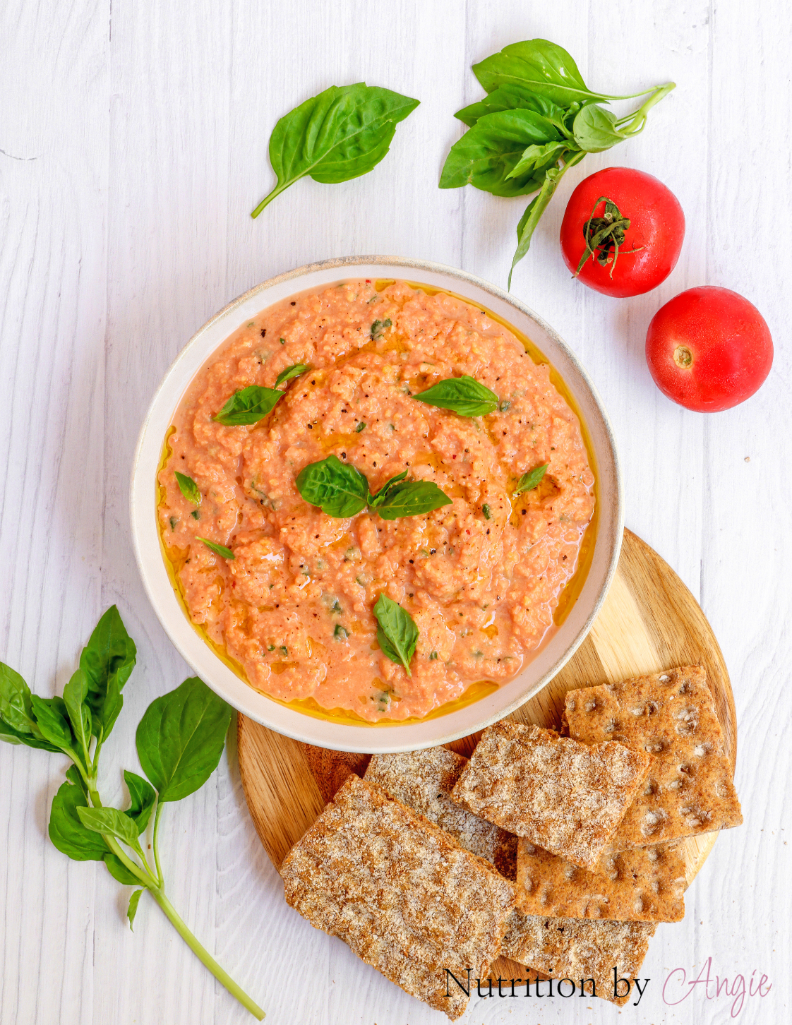 Tomato Basil Hummus