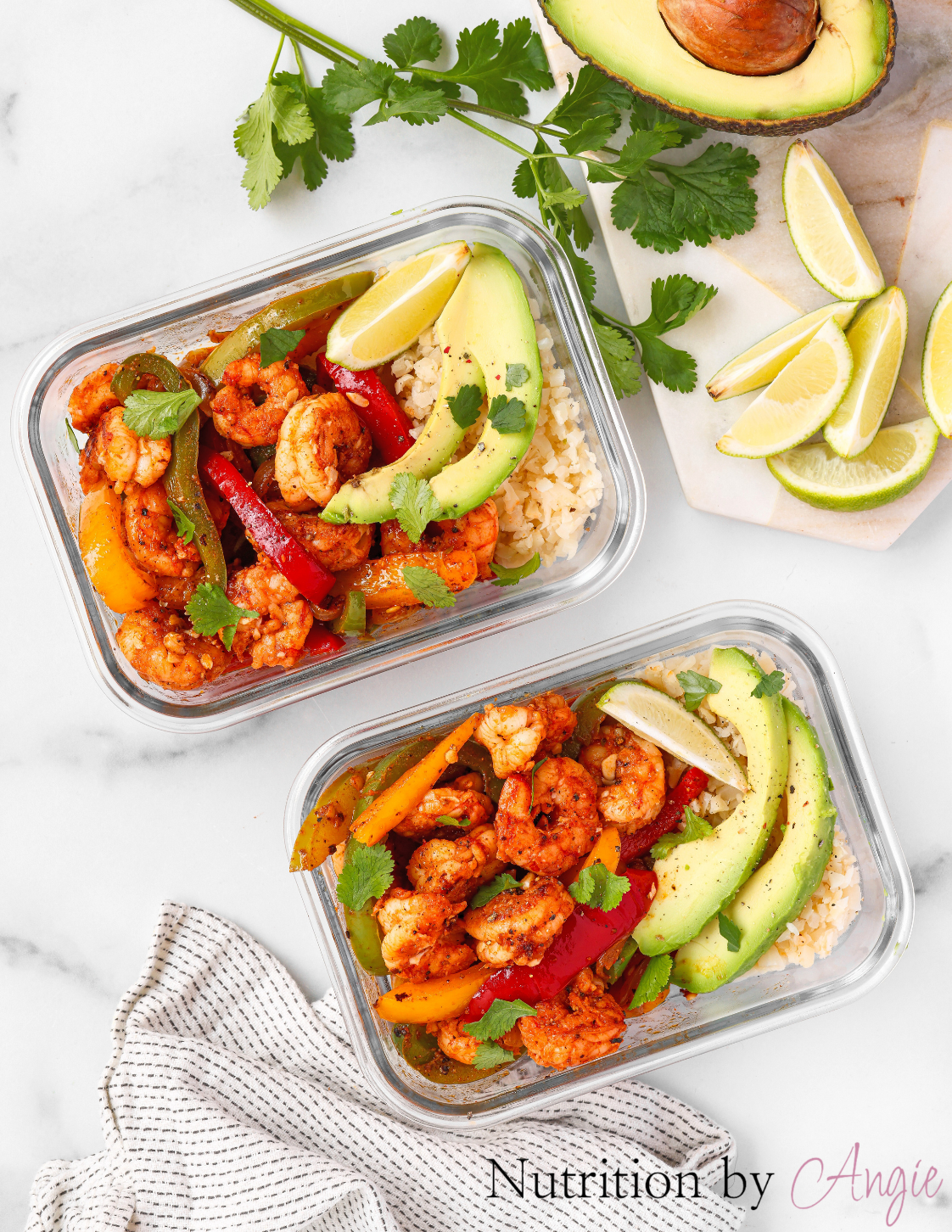 Low-Carb Shrimp Fajita Meal Prep