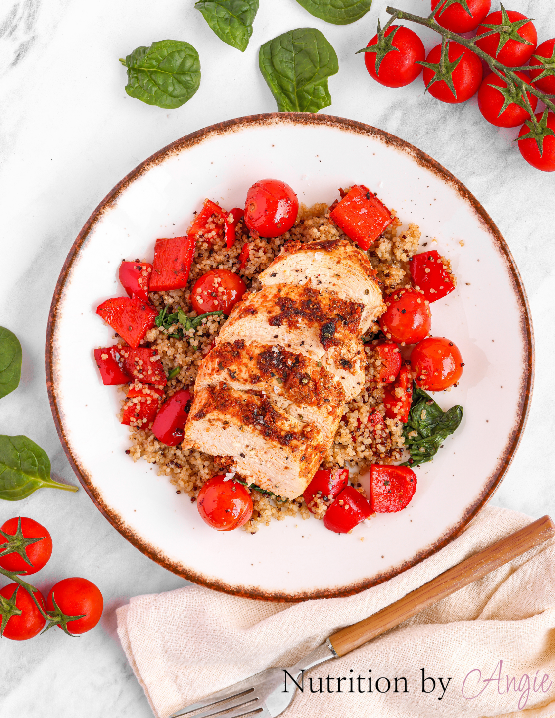 Mediterranean Chicken and Quinoa Bowl