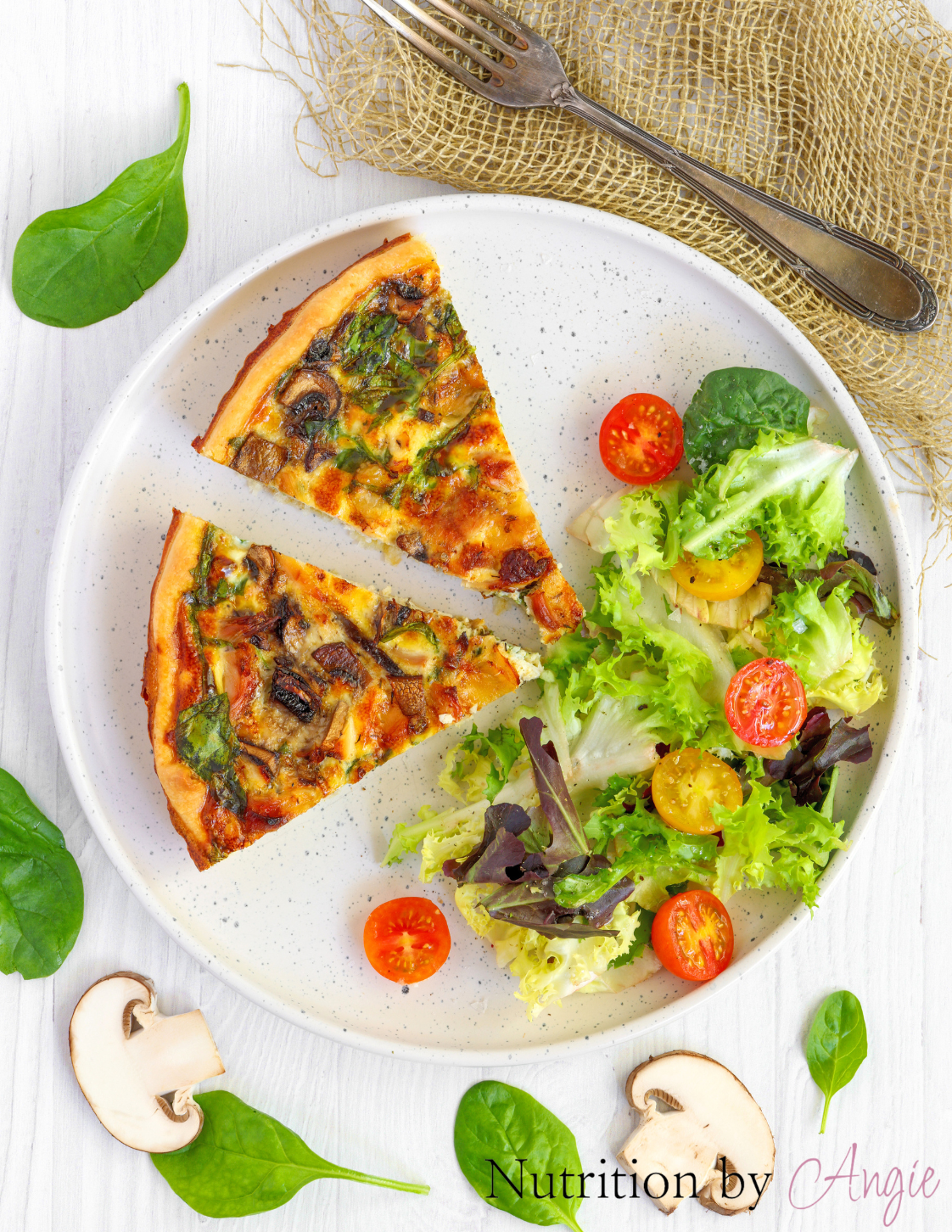 Chicken and Spinach Quiche