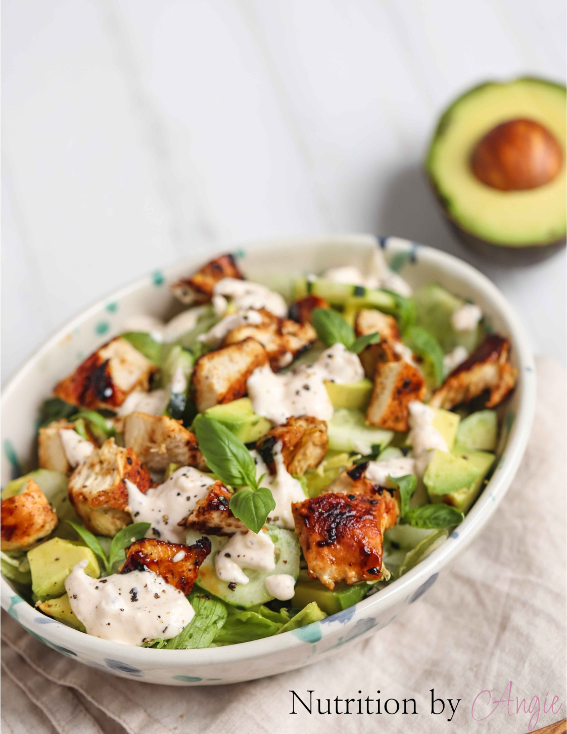 Chicken AvocadoCucumber Salad