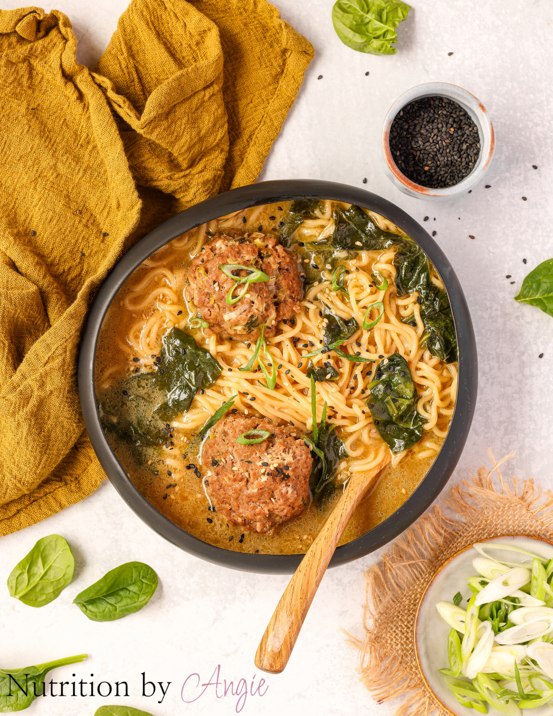 Teriyaki Meatball Soup