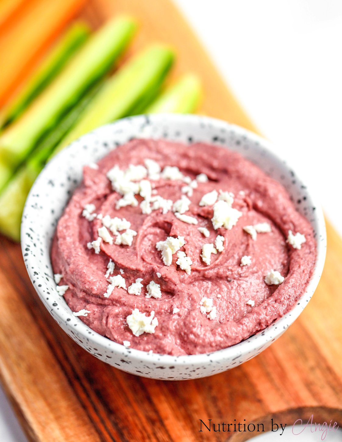 Beetroot Vegan Feta Dip