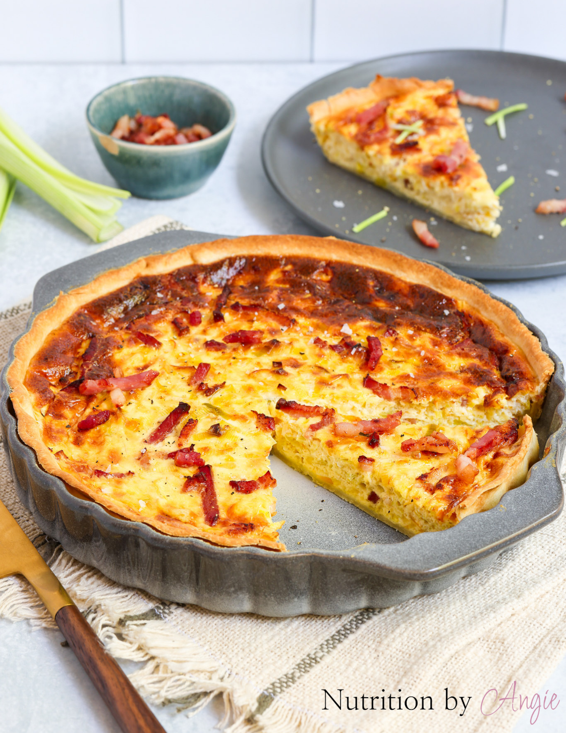 Leek and Bacon Quiche