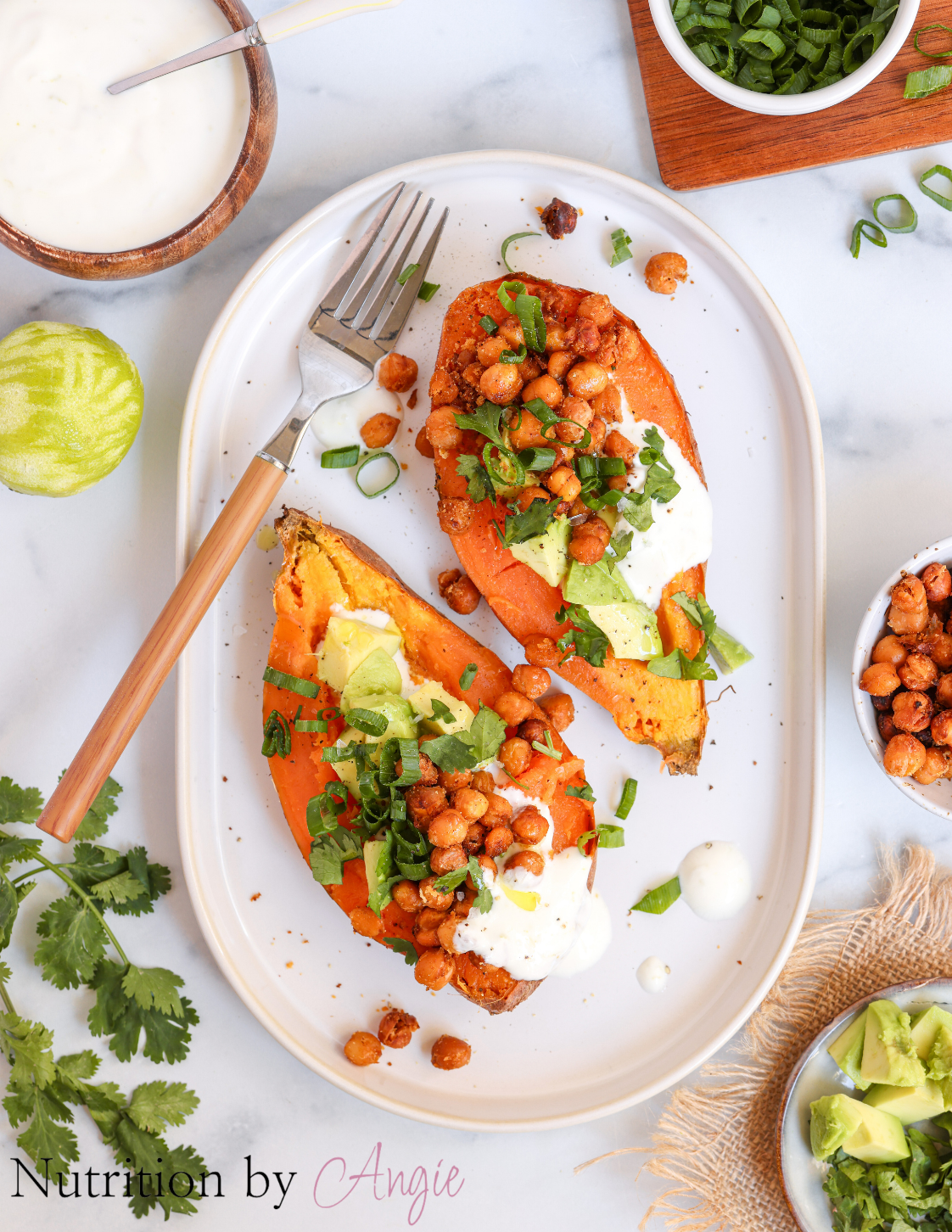 Loaded Baked Sweet Potatoes