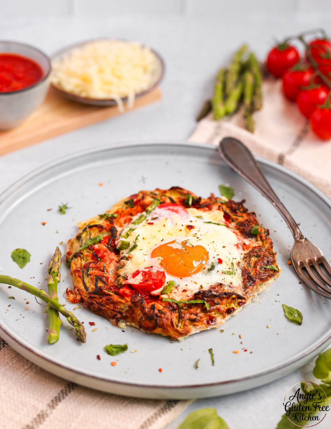 Zucchini Breakfast Pizza Crust