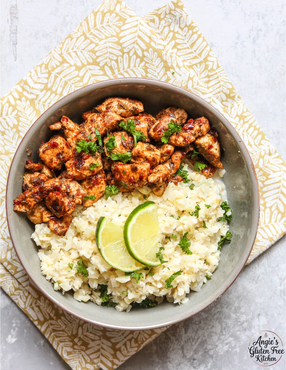 Jerk Chicken Coconut Cauliflower Rice