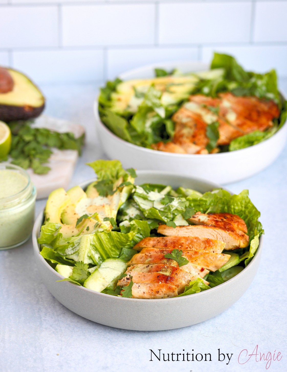Green Cilantro-Lime Chicken Salad