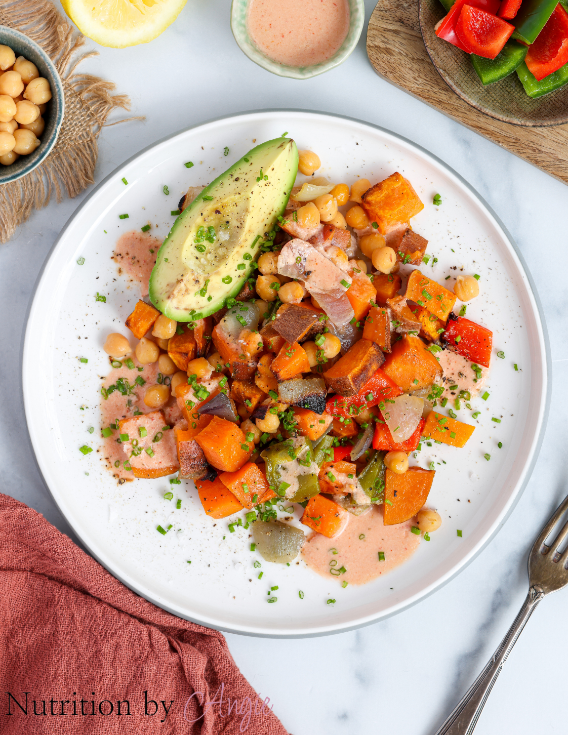 Chickpea Sweet Potato Breakfast Hash