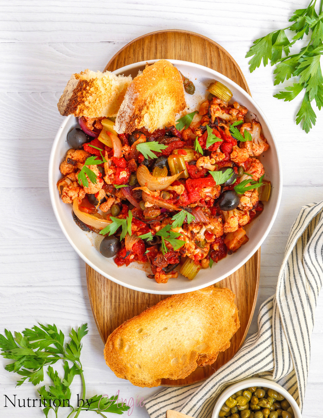 Cauliflower Caponata Bake
