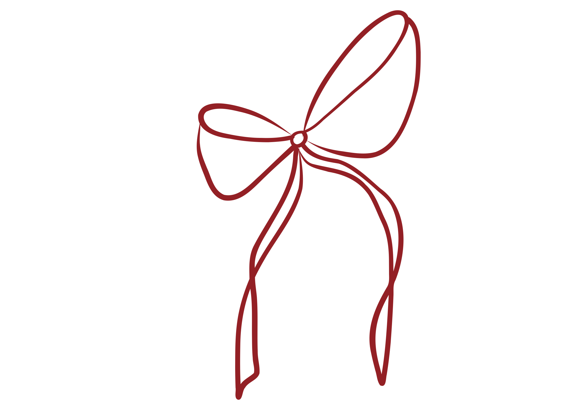 Punainen rusetti, osa Iriz Silanderin visuaalista ilmettä.