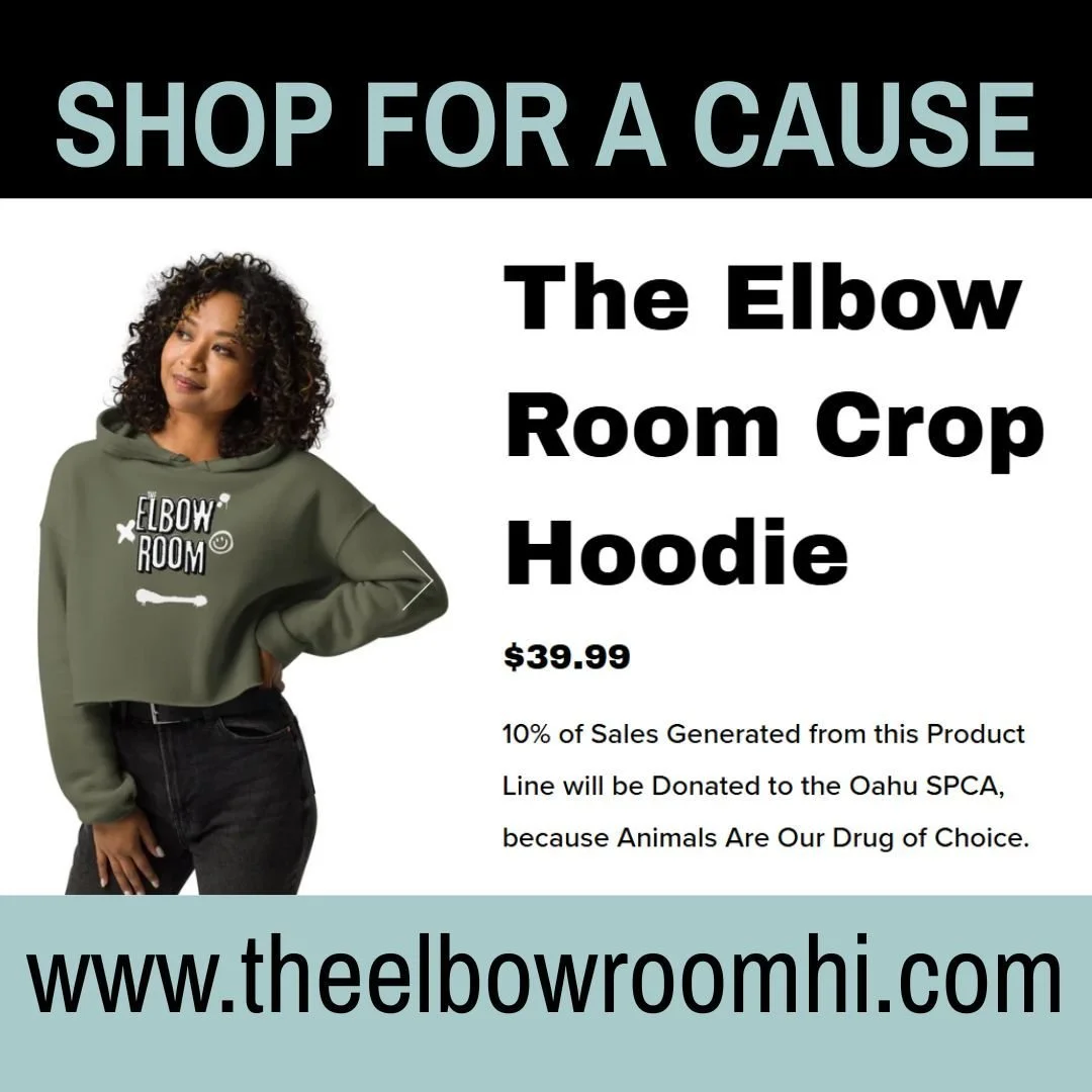 Shop for a Cause - 10% Of All Merch Sold will be donated to the Oahu SPCA. Link in BIO