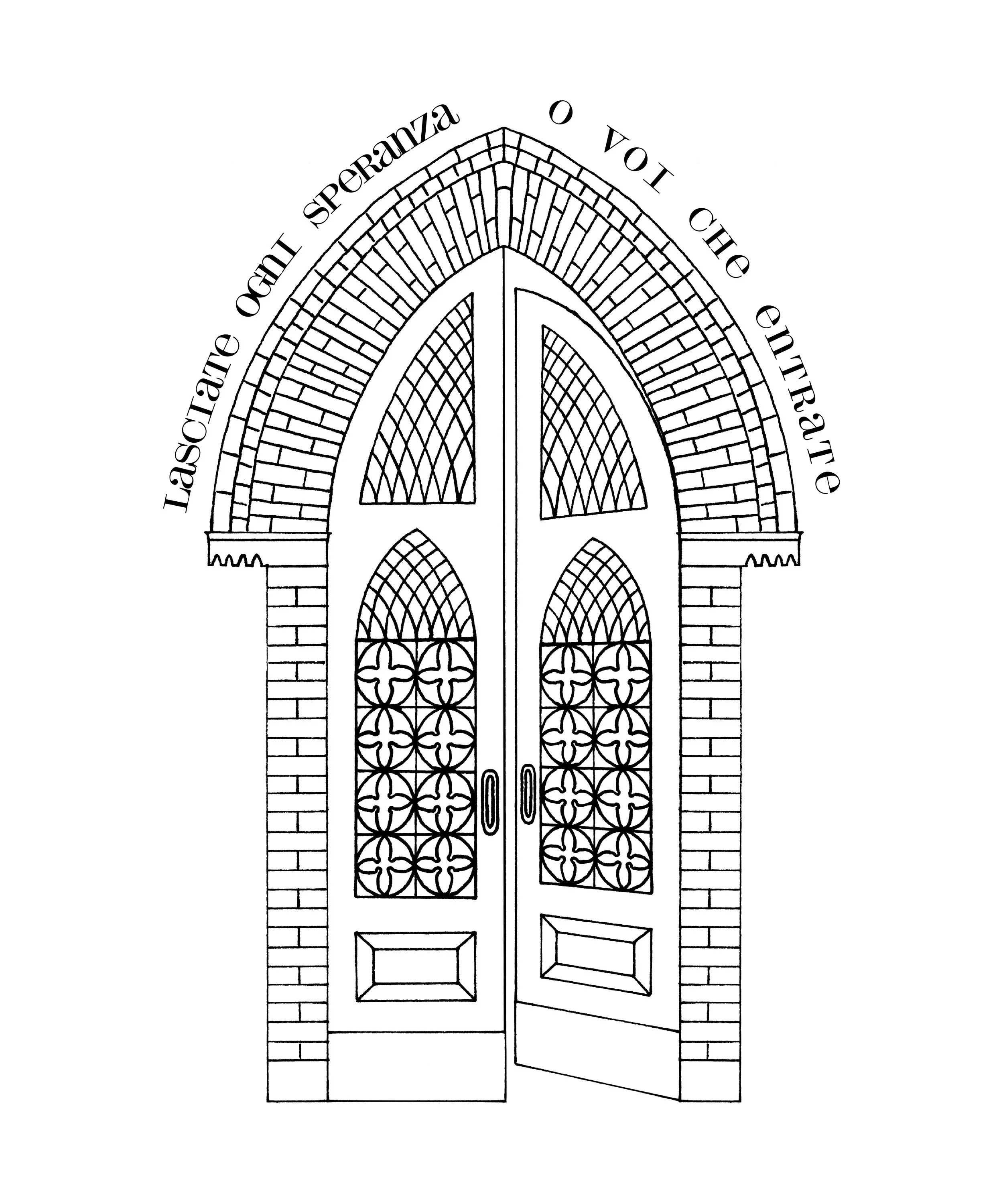 La porta dell'istituto.