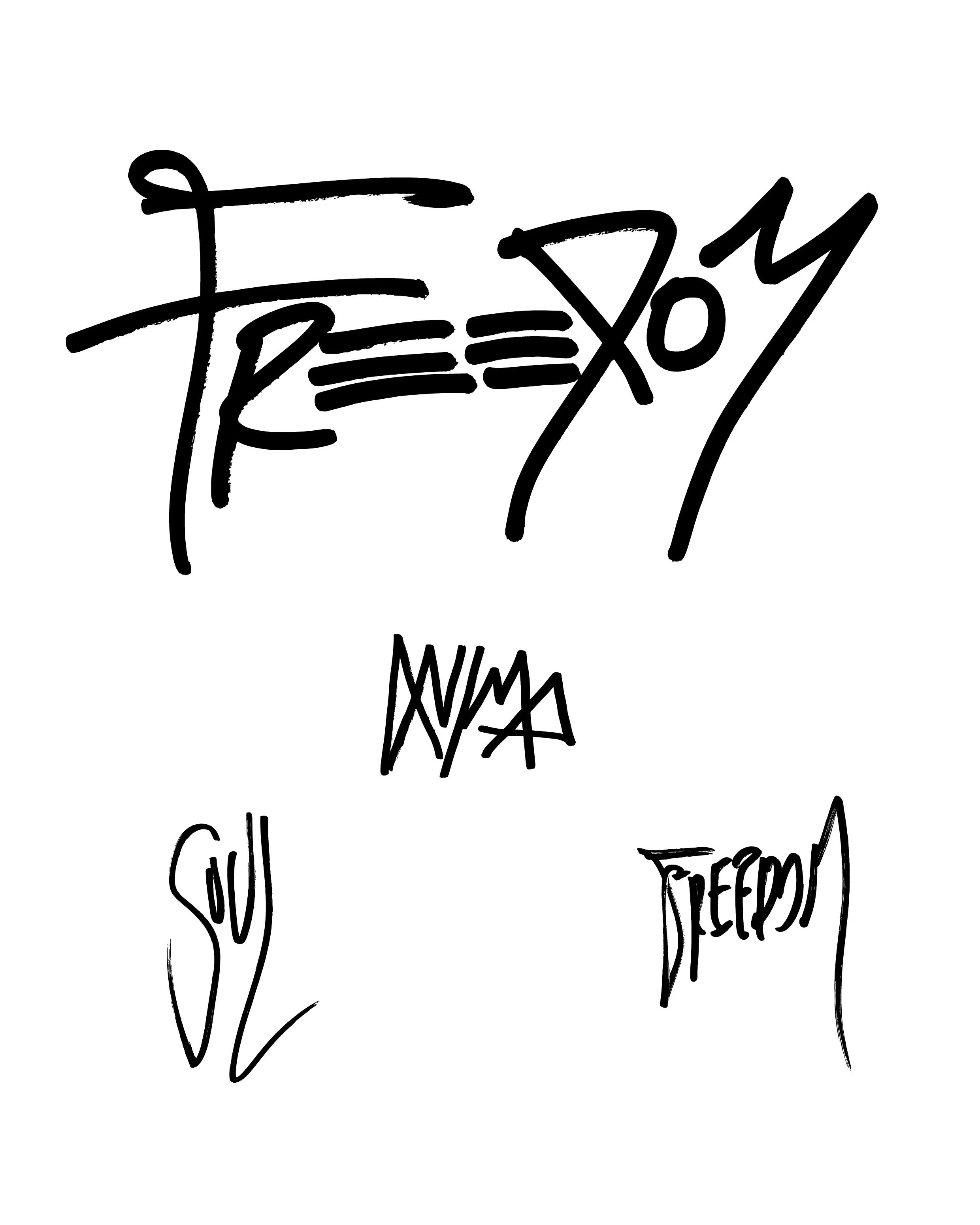 Le scritte realizzate.