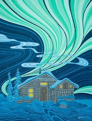 Wildcat Cafe - framed by Carriage House PIcture Framing Shop