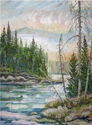 Landscape 1 - framed by Carriage House Picture Framing Shop