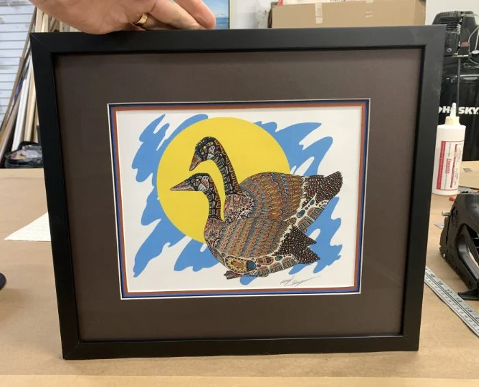 Two Geese Framed by Carriage House Picture Framing