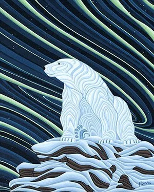 Polar Bear - framed by Carriage House Picture Framing Shop