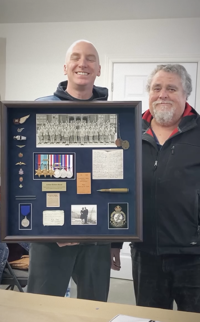 Shadowbox Veteran - framed by Carriage House Picture Framing Shop