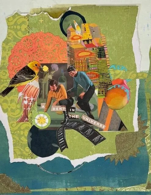 A Dent in the Universe | Collage | 20" x 24"