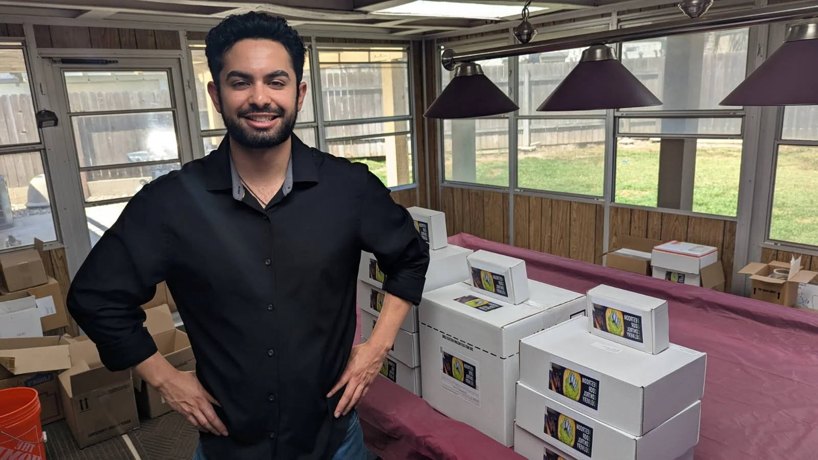 Vince, prepping the ROC-D product showing the humble beginnings of where ROC-D started.