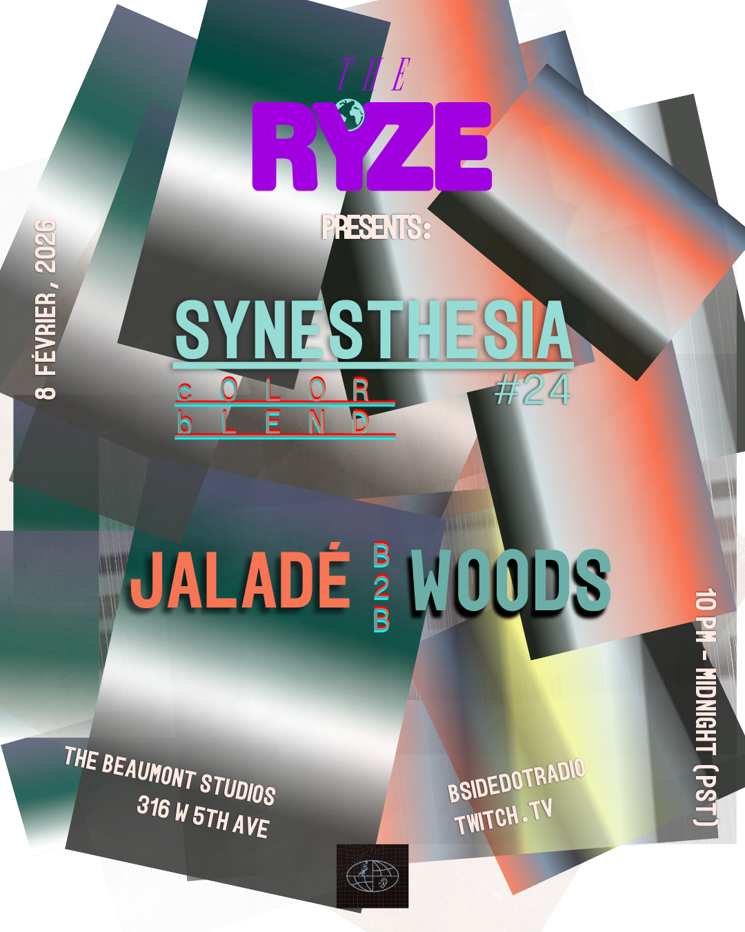 Synesthesia #24 Color Blend: JaladÉ B2b Woods